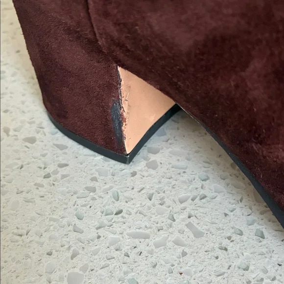 Coach Dark Brown Suede Ankle Booties - Picture 13 of 13